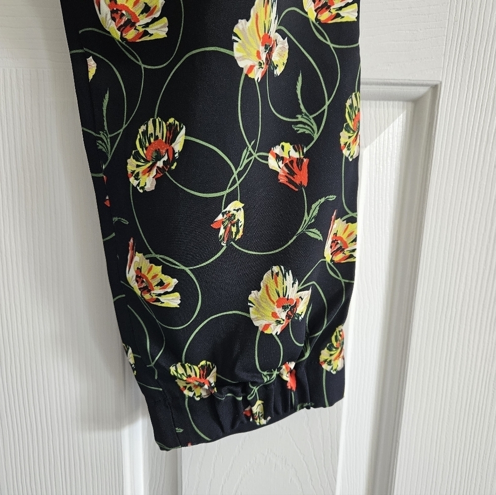 NWOT Akris Punto X Saks Fifth Avenue Mimi Poppy Dot Floral Trousers - Picture 8 of 10